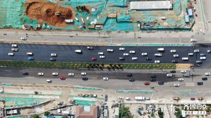 济南顺河快速路南延地面工程8月中上旬完工,居民出行将改善